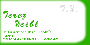 terez weibl business card